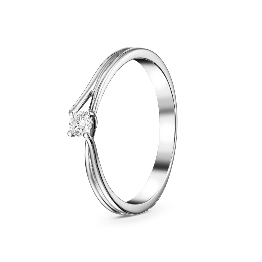 ЗОЛОТОЕ КОЛЬЦО С БРИЛЛИАНТОМ - К1961