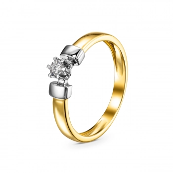 GOLD RING WITH DIAMOND - K1992