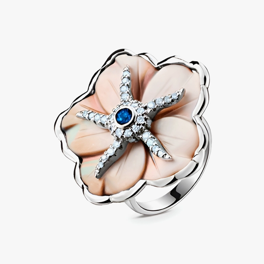 ЗОЛОТА КАБЛУЧКА З САПФІРОМ І ДІАМАНТАМИ - К6001