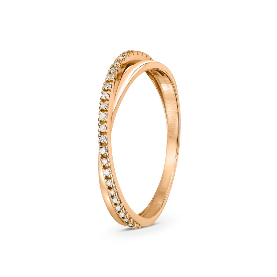 ЗОЛОТА КАБЛУЧКА З ДІАМАНТАМИ - КМ0002