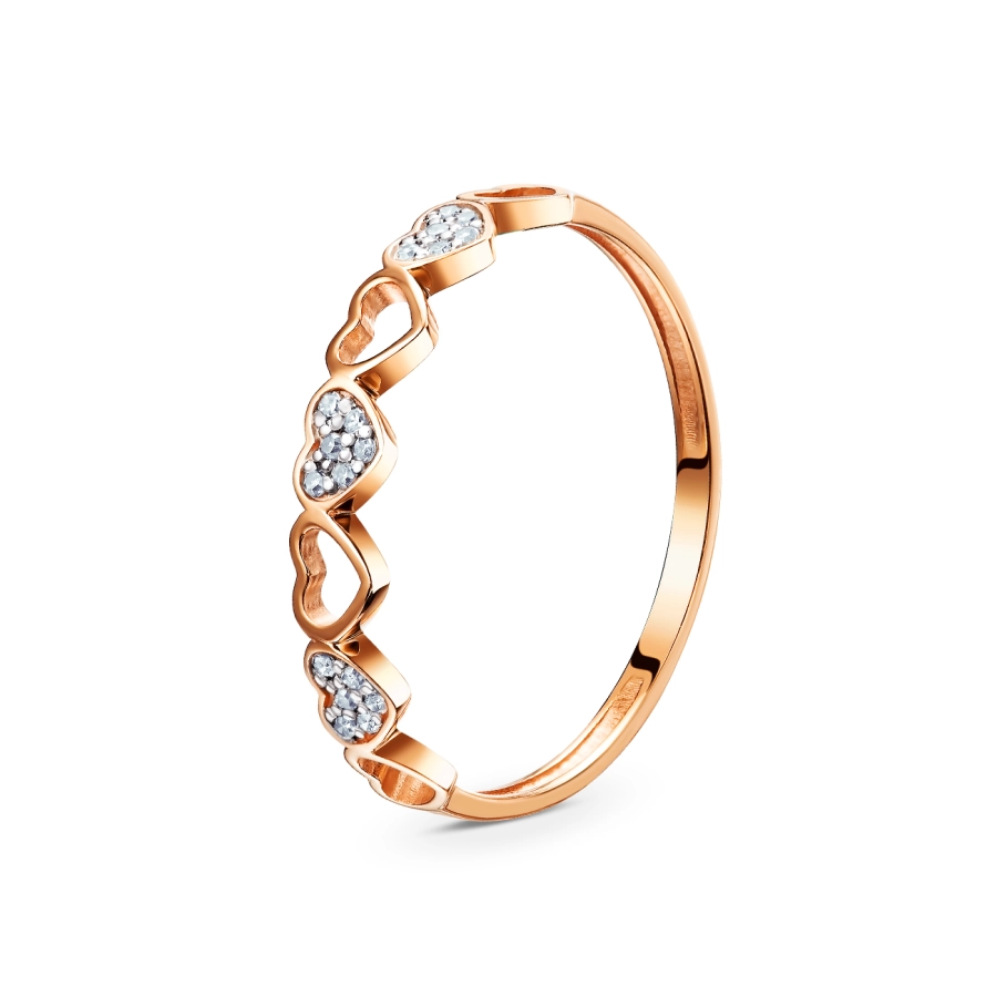 GOLD RING WITH DIAMONDS - КМ0014