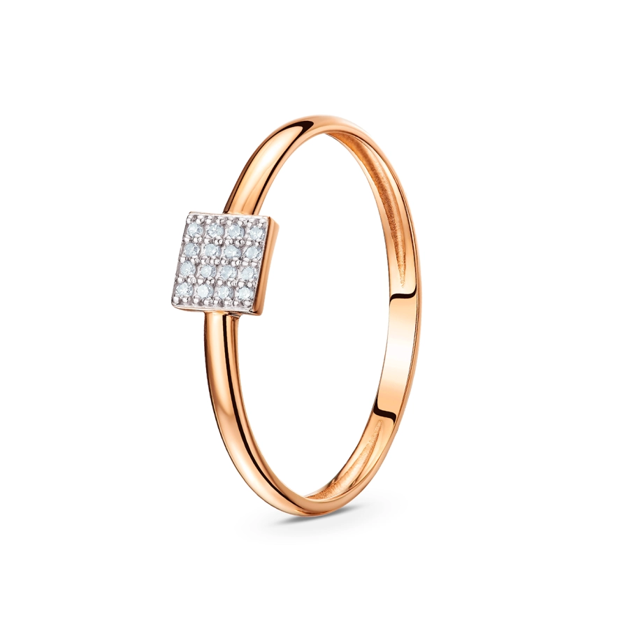 GOLD RING WITH DIAMONDS - КМ0015