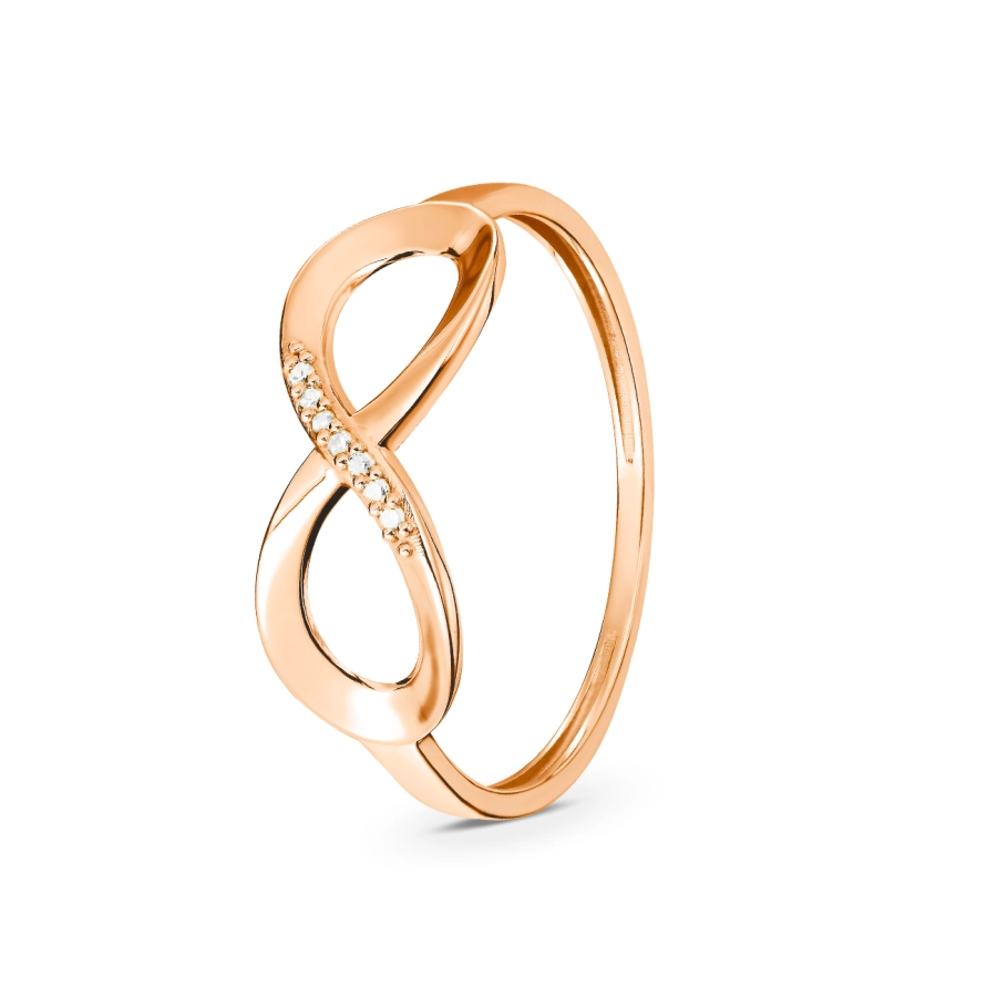 ЗОЛОТА КАБЛУЧКА З ДІАМАНТАМИ - КМ0017