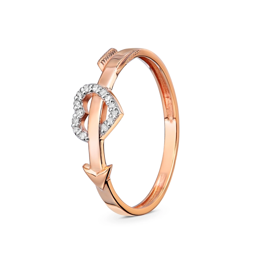 ЗОЛОТОЕ КОЛЬЦО С БРИЛЛИАНТАМИ - КМ0018