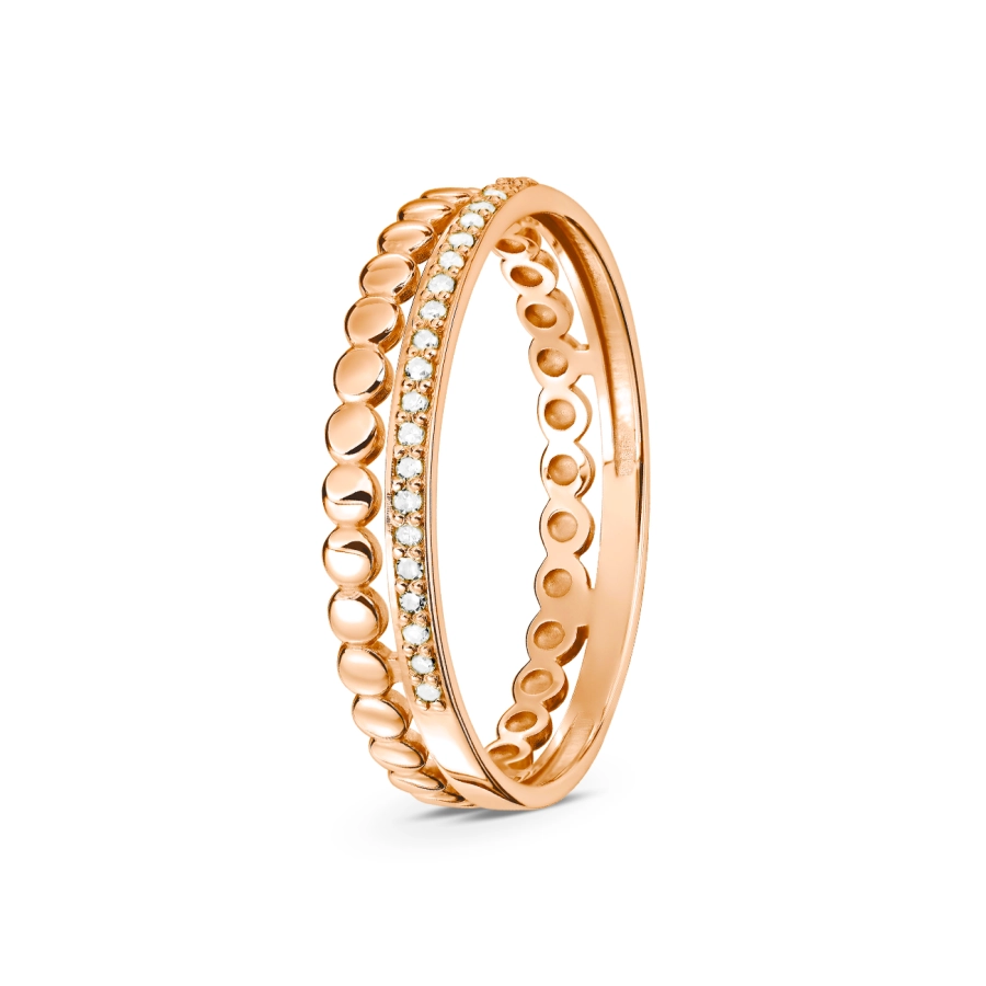 ЗОЛОТОЕ КОЛЬЦО С БРИЛЛИАНТАМИ - КМ0036