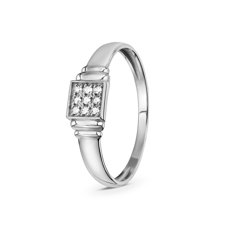 ЗОЛОТОЕ КОЛЬЦО С БРИЛЛИАНТАМИ - КМ0045