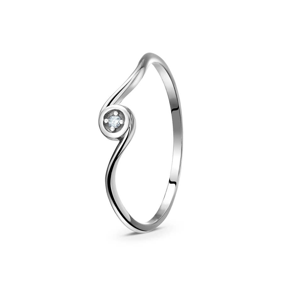 ЗОЛОТОЕ КОЛЬЦО С БРИЛЛИАНТОМ - КМ0046