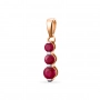 GOLD PENDANT WITH RUBIES - П045