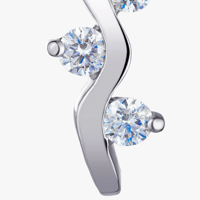 White Gold Pendant with Diamonds - П112