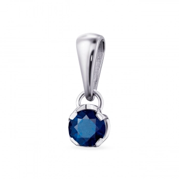 GOLD PENDANT WITH SAPPHIRE - П2427с