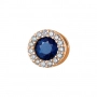 GOLD PENDANT WITH SAPPHIRE AND DIAMONDS - П248с