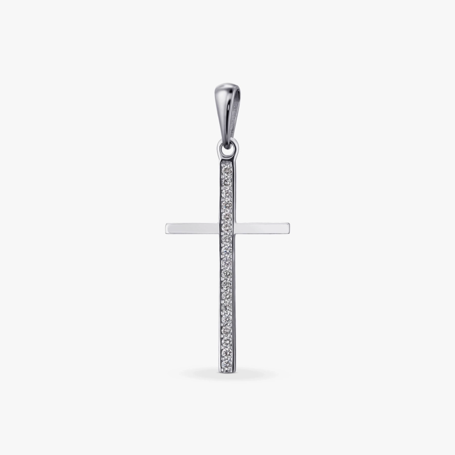GOLD CROSS WITH DIAMONDS - П363