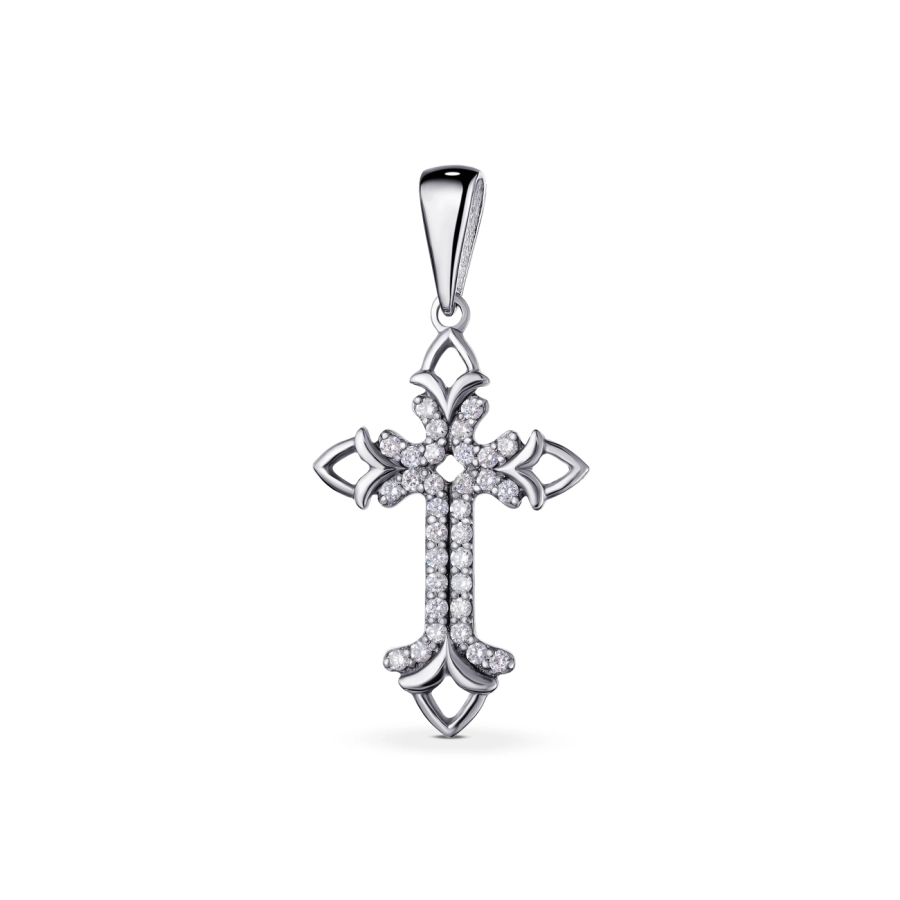 ЗОЛОТИЙ ХРЕСТИК З ДІАМАНТАМИ — П366