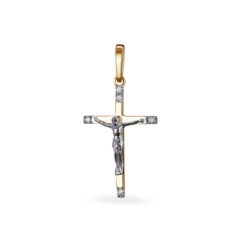 GOLD CROSS WITH DIAMONDS - П380