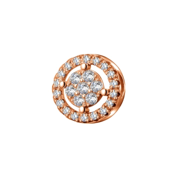 GOLD PENDANT WITH DIAMONDS - П384