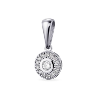 GOLD PENDANT WITH DIAMONDS - П477