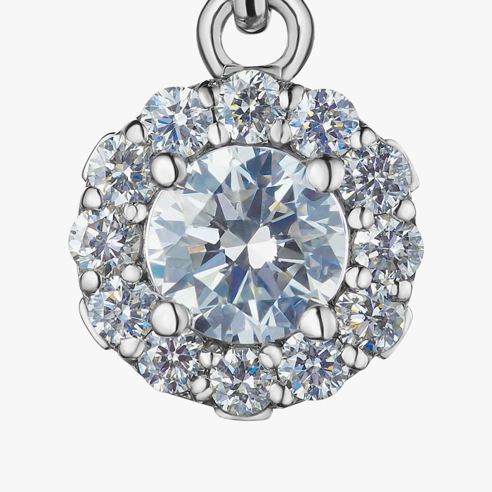 GOLD PENDANT WITH DIAMONDS - П482