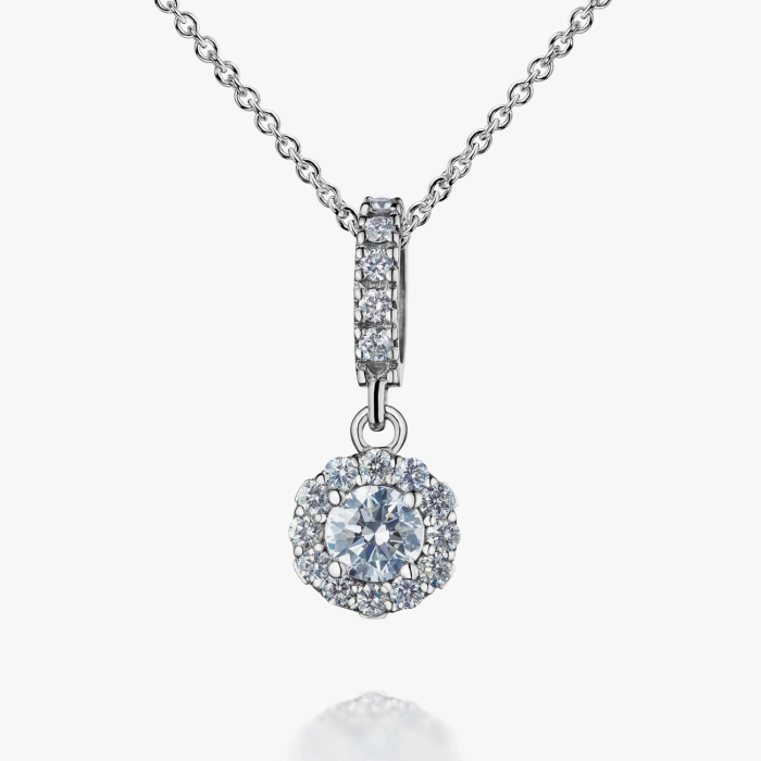 GOLD PENDANT WITH DIAMONDS - П482