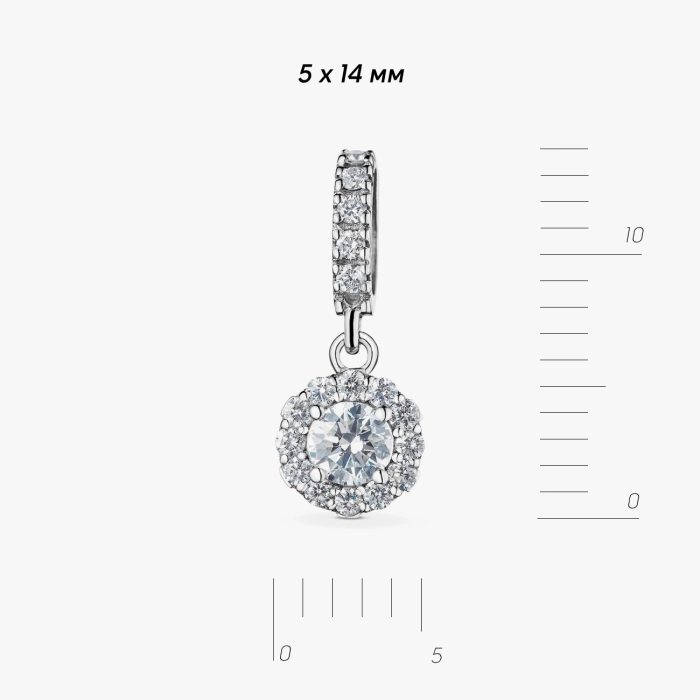GOLD PENDANT WITH DIAMONDS - П482