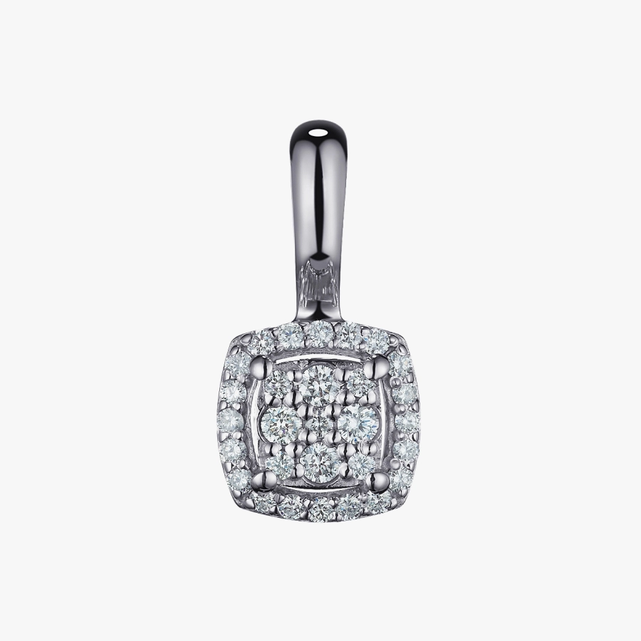 GOLD PENDANT WITH DIAMONDS - П492