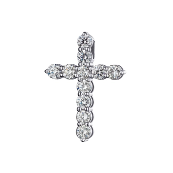 GOLD CROSS WITH DIAMONDS - П598