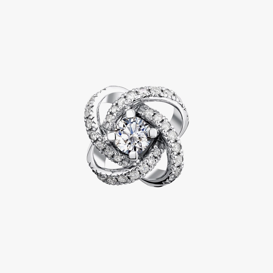 White Gold Pendant with Diamonds - П541