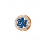 GOLD PENDANT WITH SAPPHIRES AND DIAMONDS - П547с