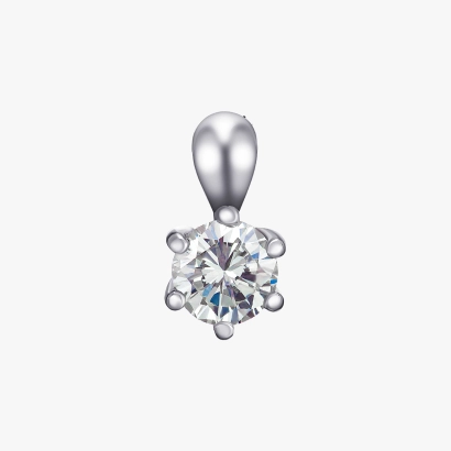 0.5 Carat Diamond Necklace in White Gold - Я5055