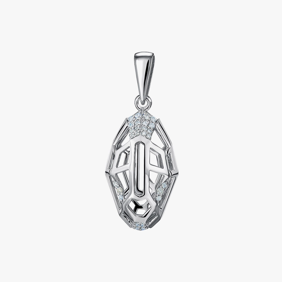 White Gold Pendant with Diamonds - П632