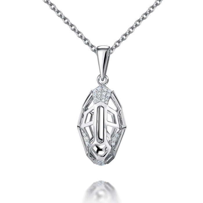 GOLD PENDANT WITH DIAMONDS - П632.1