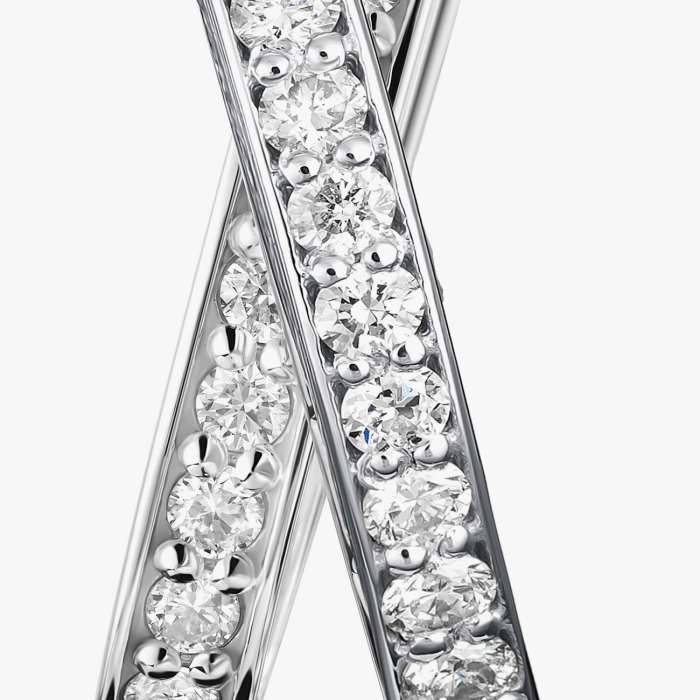 Підвіска з білого золота з діамантами - П646