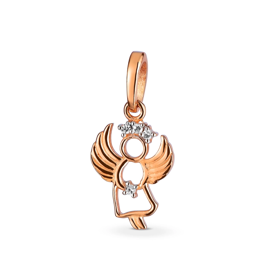 GOLD PENDANT WITH DIAMONDS - ПМ0013