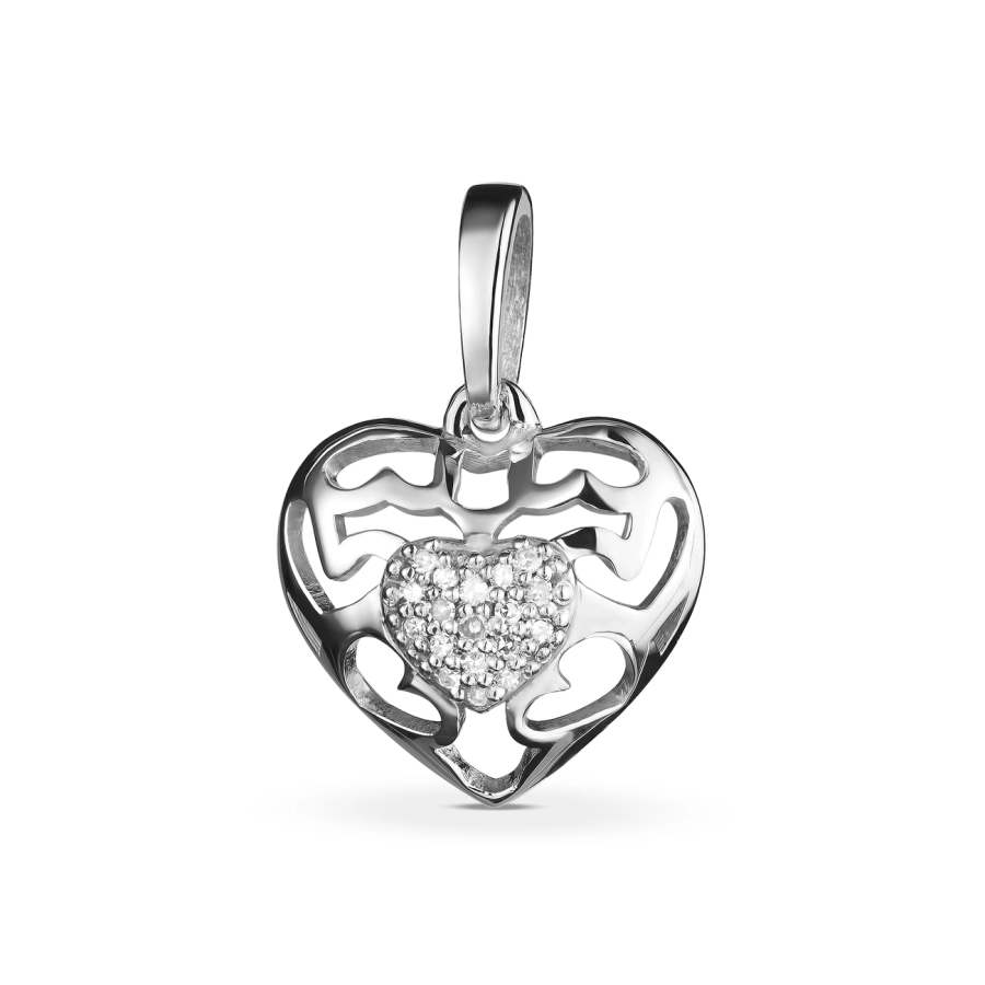 ЗОЛОТАЯ ПОДВЕСКА С БРИЛЛИАНТАМИ - ПМ0026