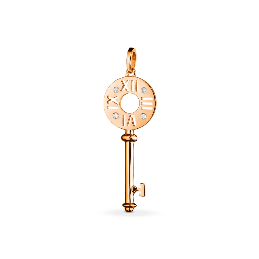 ЗОЛОТА ПІДВІСКА З ДІАМАНТАМИ - ПМ0041