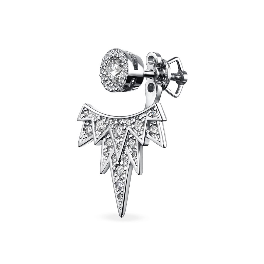 ЗОЛОТАЯ СЕРЬГА С БРИЛЛИАНТАМИ - С200017