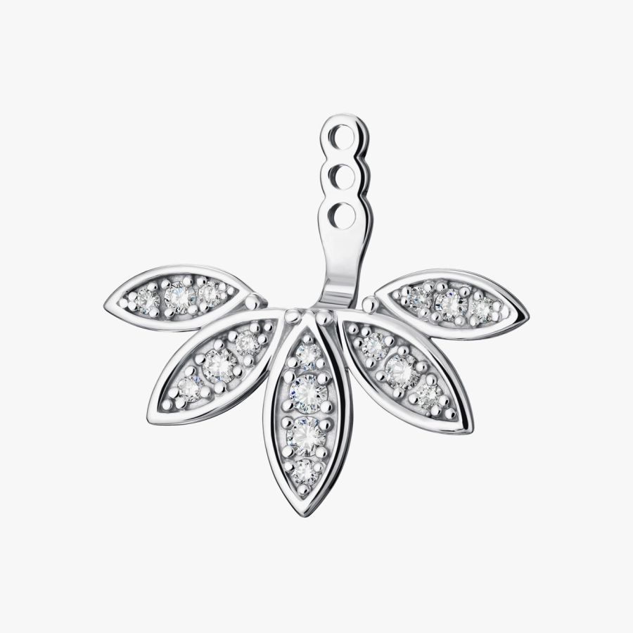 ЗОЛОТАЯ МОНОСЕРЬГА С БРИЛЛИАНТАМИ - С200019