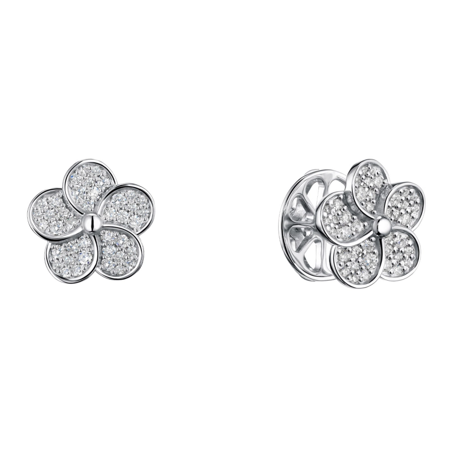 ЗОЛОТЫЕ ПУСЕТЫ С БРИЛЛИАНТАМИ - С200135