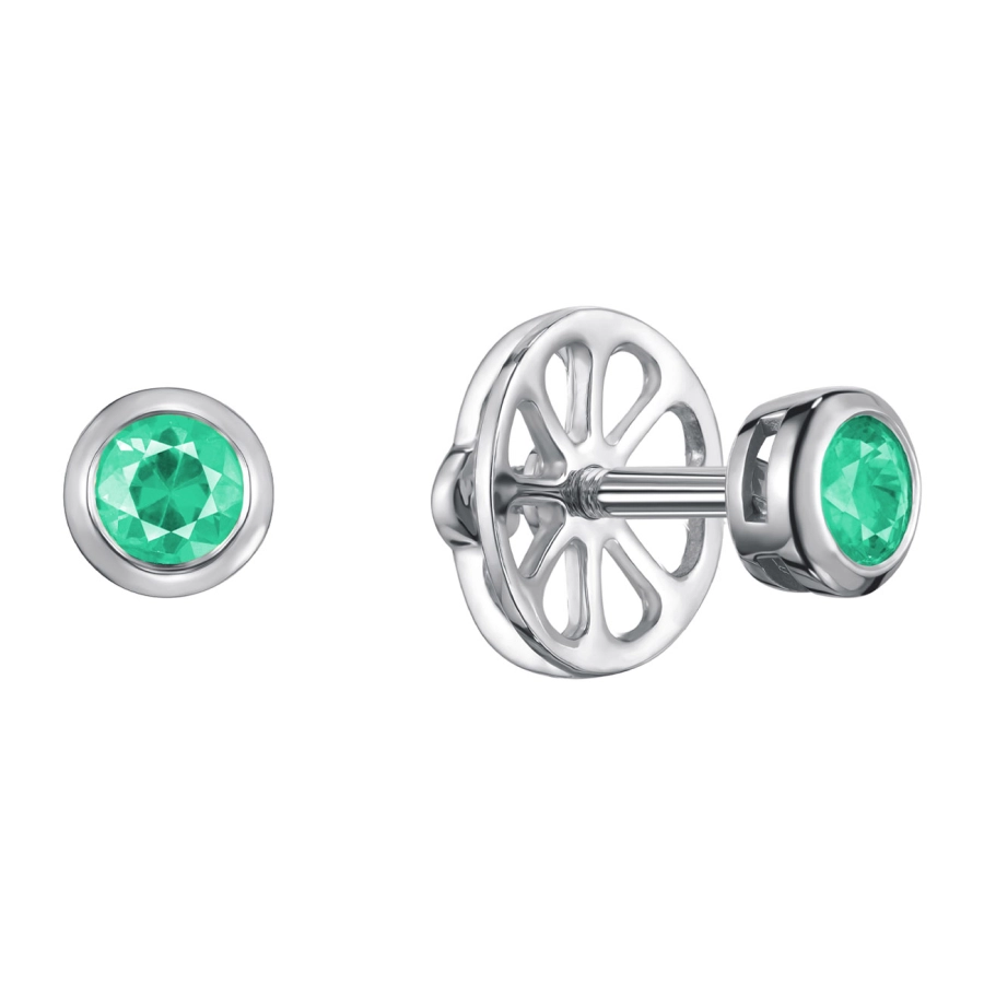 ЗОЛОТІ СЕРЕЖКИ ЗІ СМАРАГДАМИ - С200145.3и