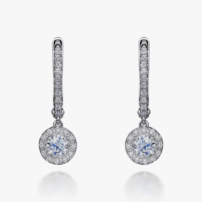 Emerald Cut Diamond Stud Earrings - С200168