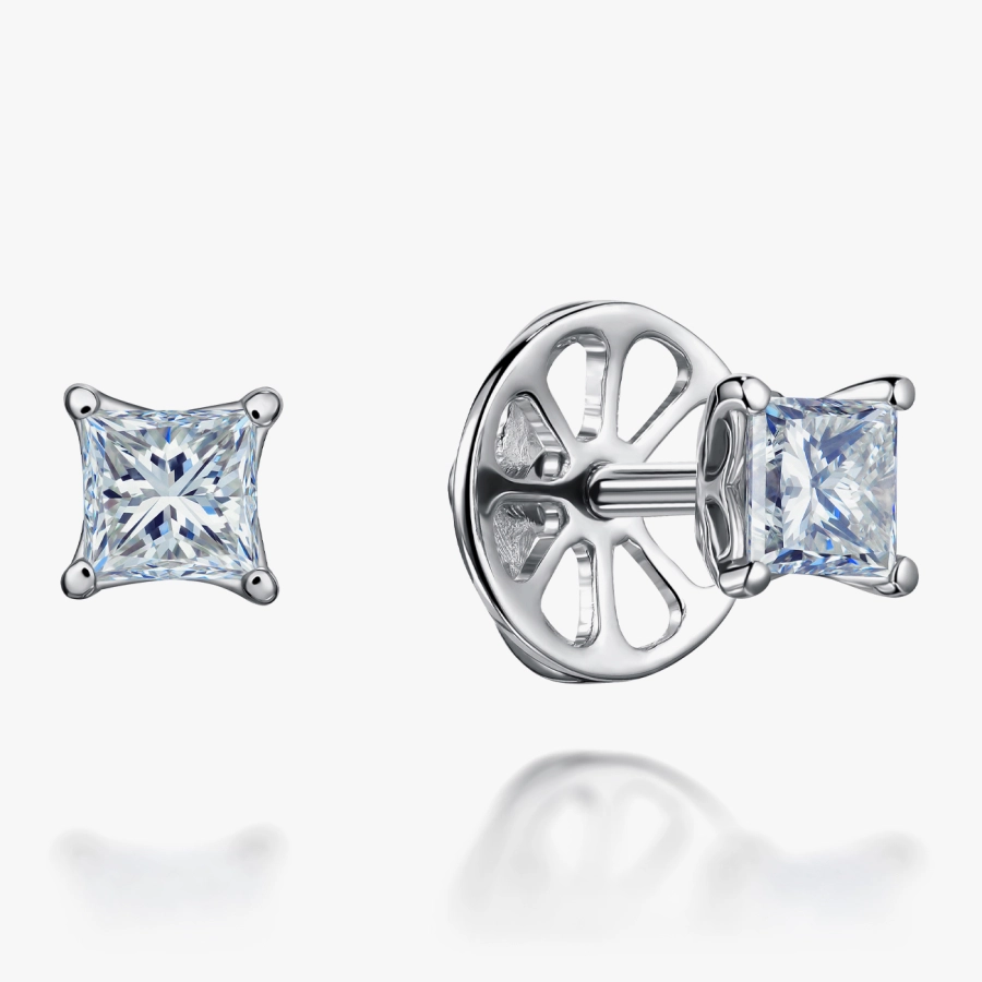 Princess Diamond Stud Earrings - С200215.51