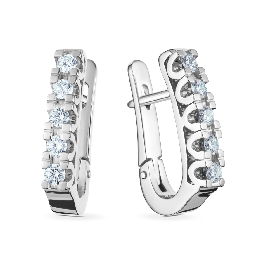 ЗОЛОТІ СЕРЕЖКИ З ДІАМАНТАМИ - С2221