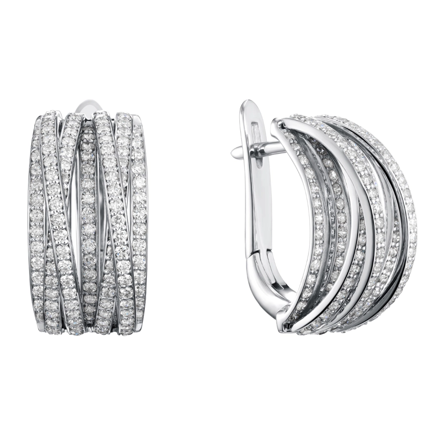 ЗОЛОТЫЕ СЕРЬГИ С БРИЛЛИАНТАМИ - С2247