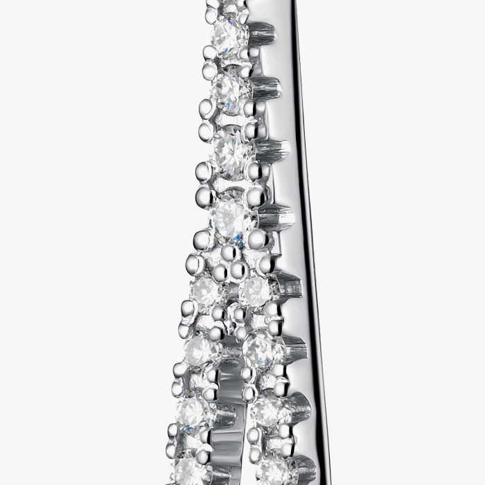 White gold pendant with diamonds - П138