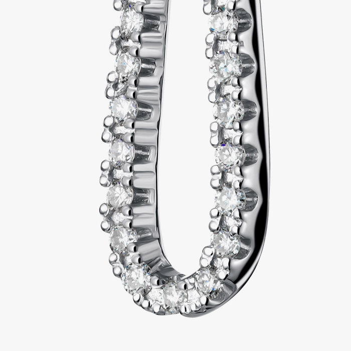 White gold pendant with diamonds - П138