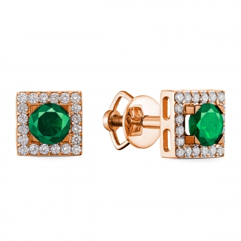 GOLD POUCHES WITH EMERALDS AND DIAMONDS - С2486и