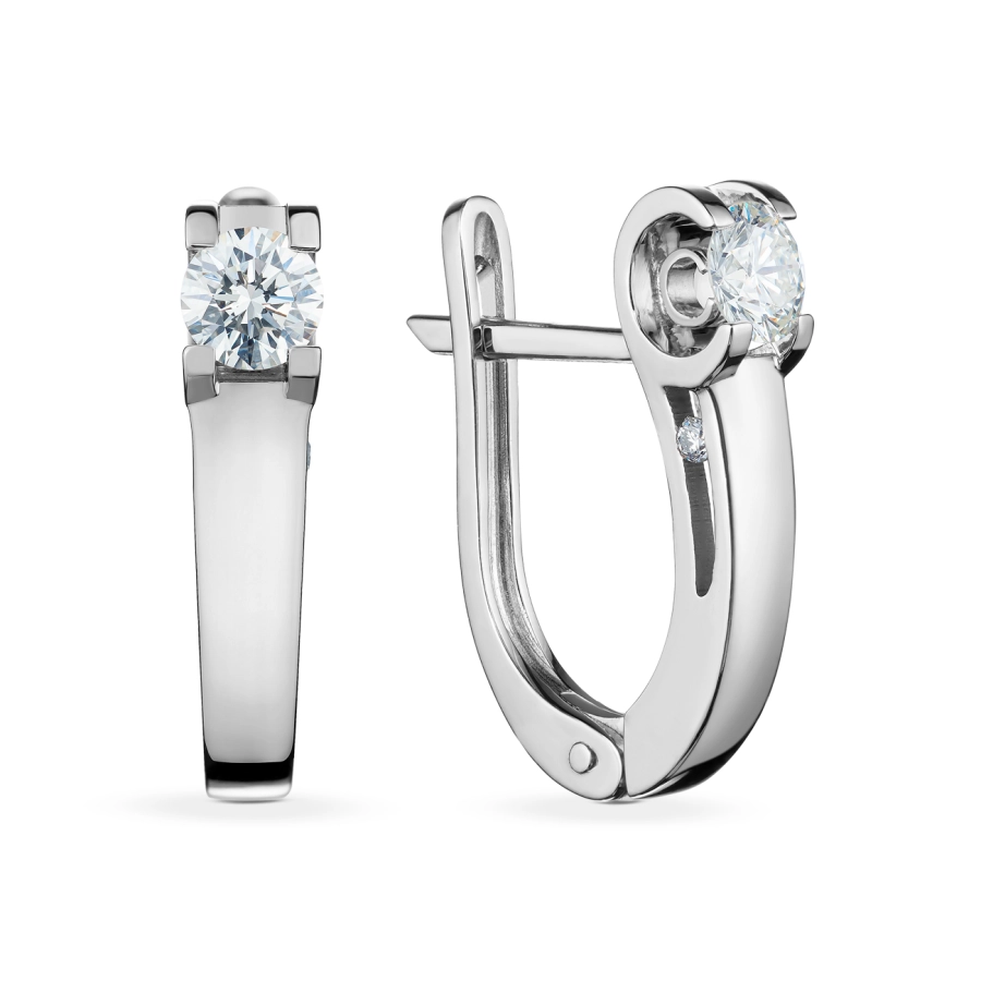 ЗОЛОТЫЕ СЕРЬГИ С БРИЛЛИАНТАМИ - С2775