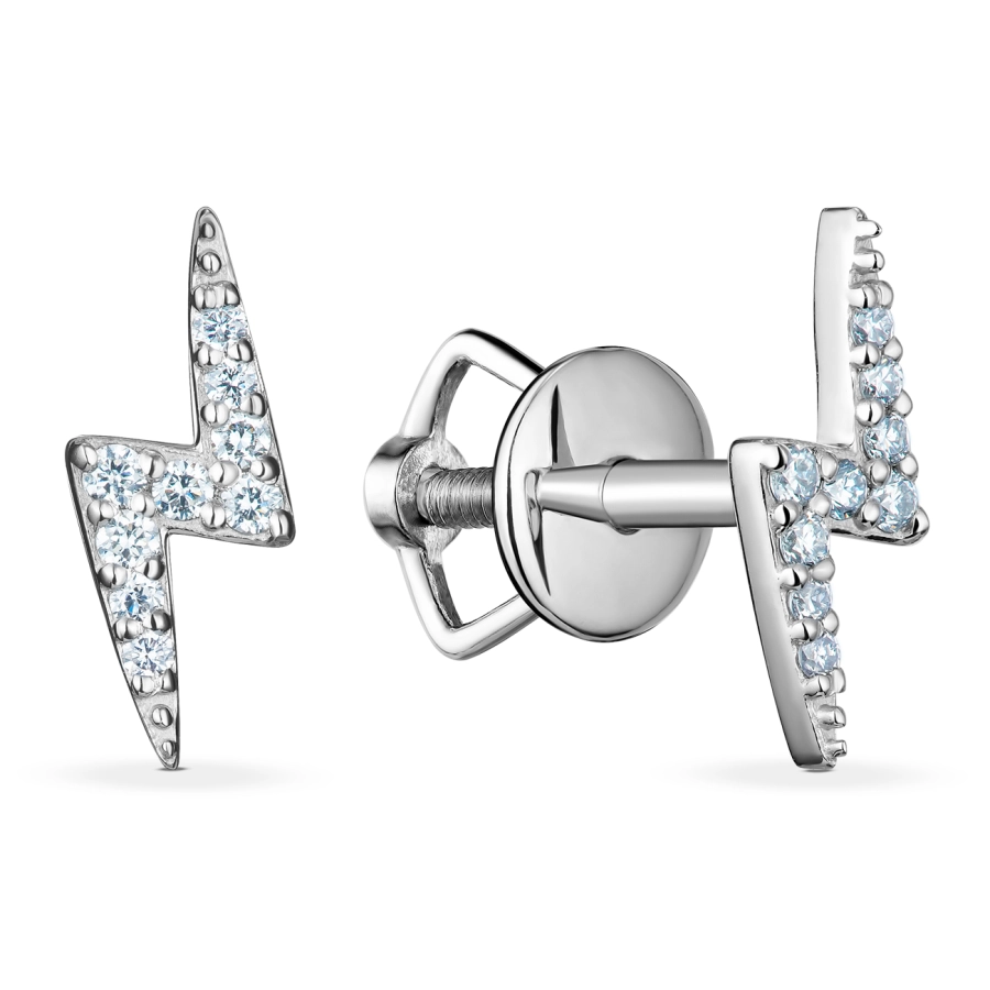 ЗОЛОТЫЕ ПУСЕТЫ С БРИЛЛИАНТАМИ - С2784