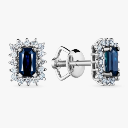 GOLD POUCHES WITH SAPPHIRES AND DIAMONDS - С2815с