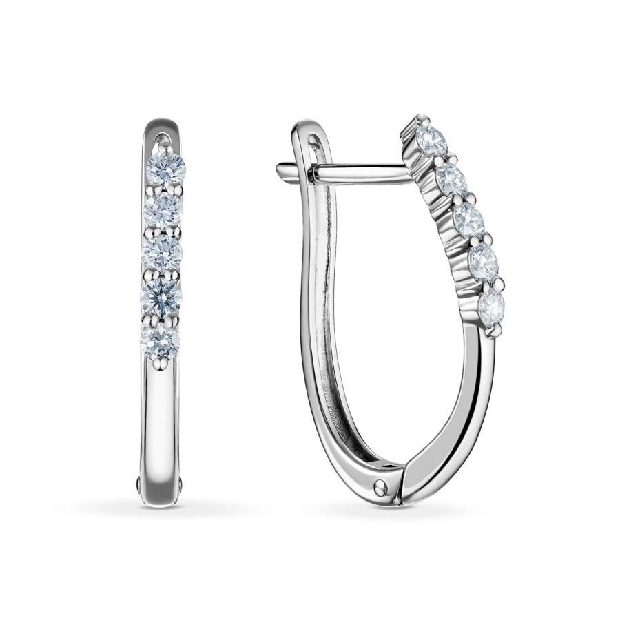 ЗОЛОТІ СЕРЕЖКИ З ДІАМАНТАМИ - С2826