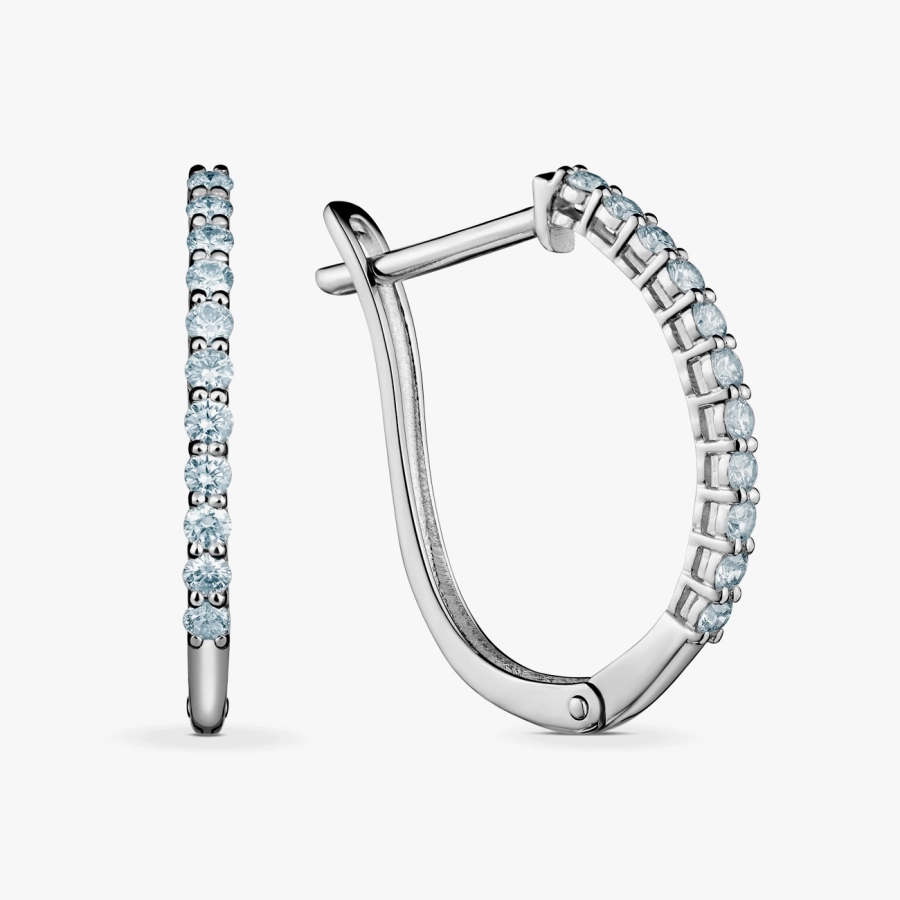 Кольцо с бриллиантами в белом золоте - С2827